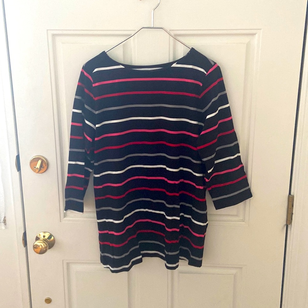 D & Co Long Sleeved Tee Striped